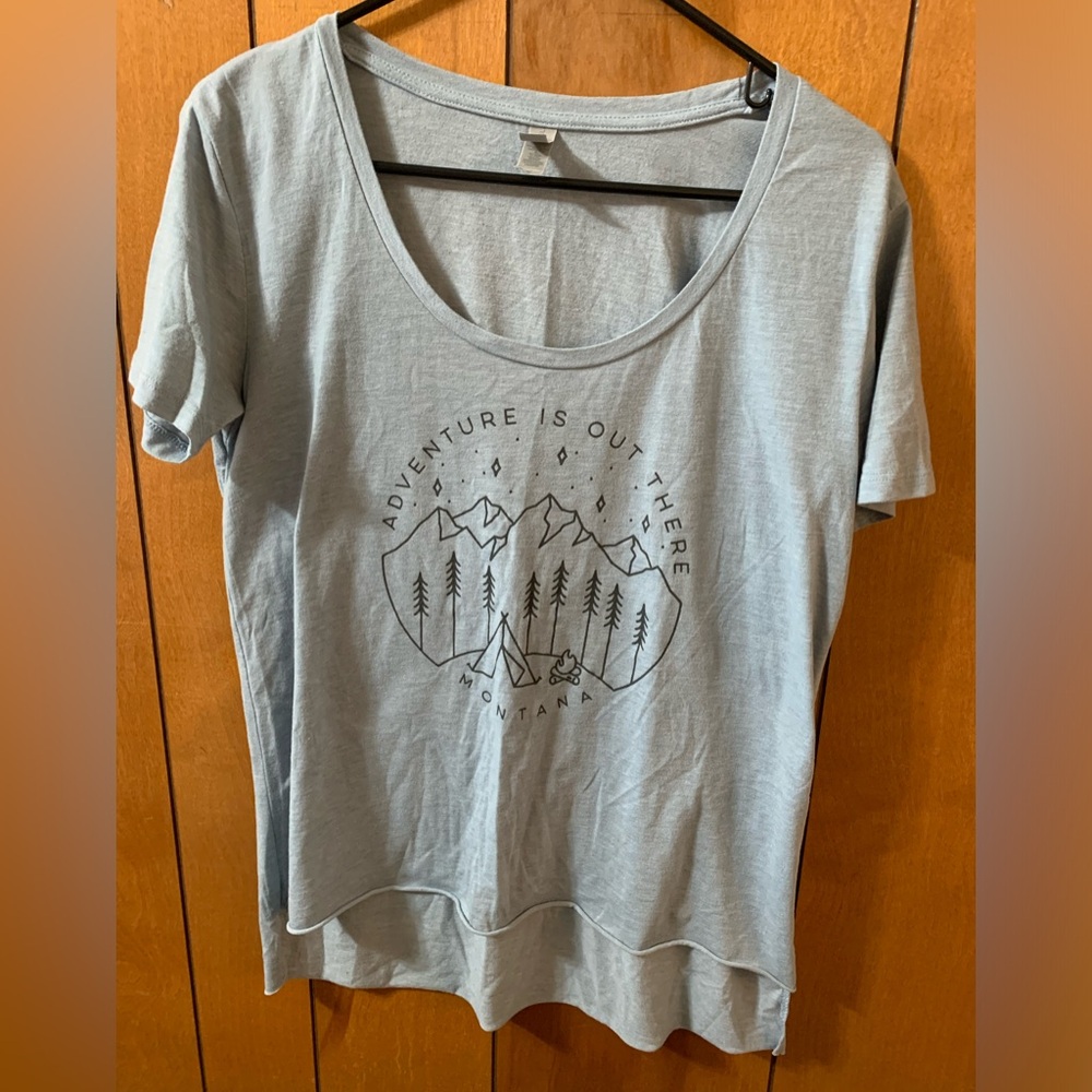 Next Level Apparel Adventure is out there Montana Graphic T-shirt Tee Shirt Top